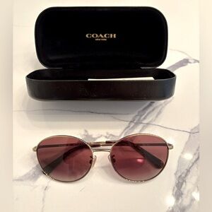 Coach Lia round sunglasses with case 
Brand new - never used